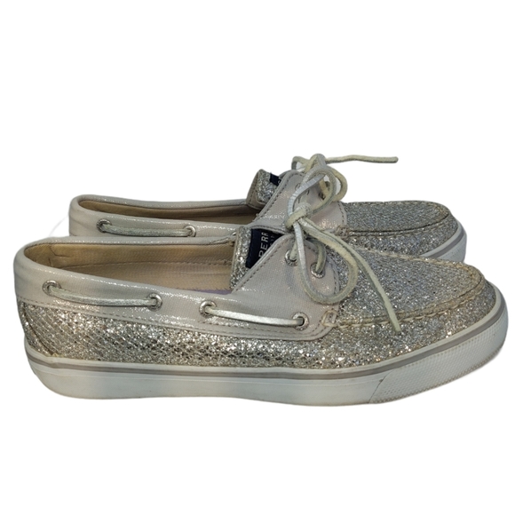 Sperry Shoes - Sperry Top Sider Glitter Boat Shoes Size 8